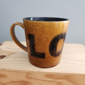 Pfaltzgraff Vintage Love Ceramic Mug Brown and Tan Speckled